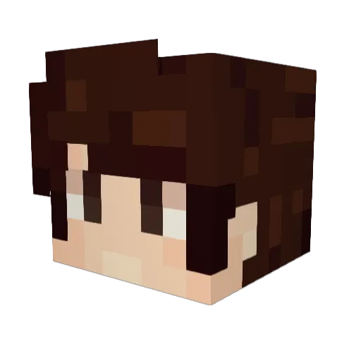 SprintBrzK Minecraft avatar head, 3D render