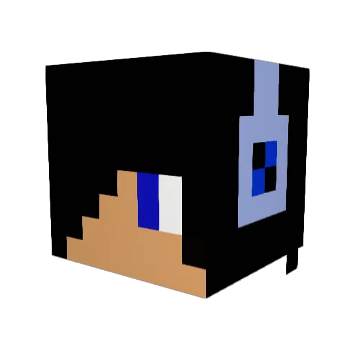SprintHard Minecraft avatar head, 3D render