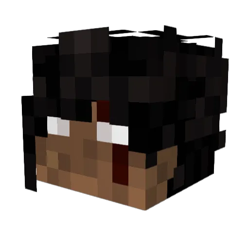 Sprinthits Minecraft avatar head, 3D render
