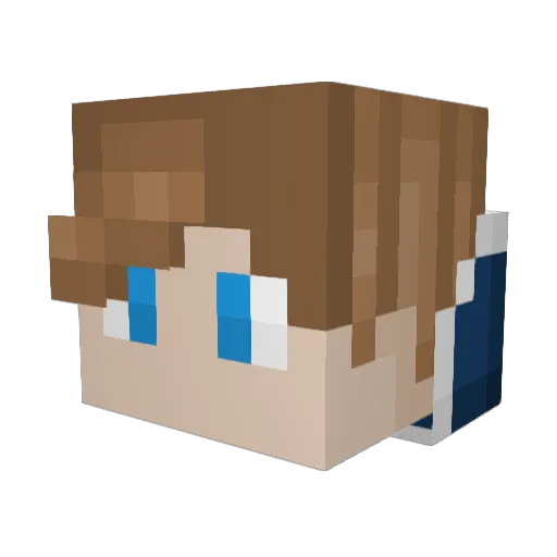Sprite22 Minecraft avatar head, 3D render