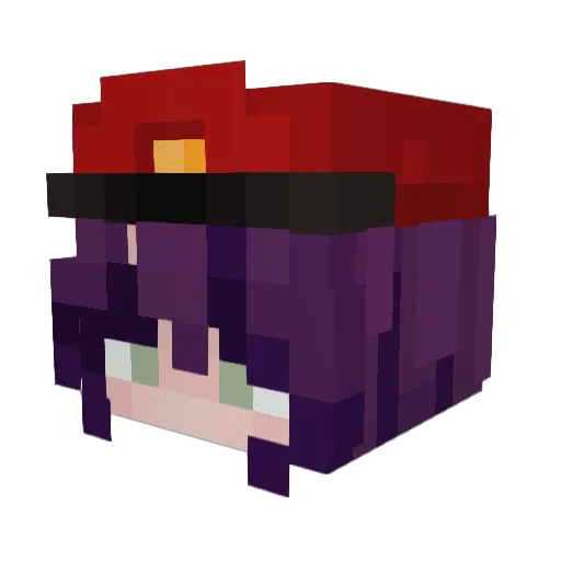 SpritesWorld Minecraft avatar head, 3D render