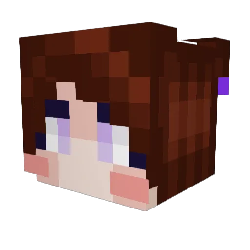Spritler Minecraft avatar head, 3D render