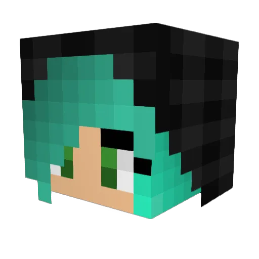 SpritzKopf Minecraft avatar head, 3D render