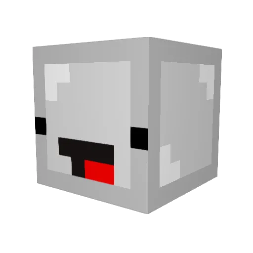 Sprizon Minecraft avatar head, 3D render