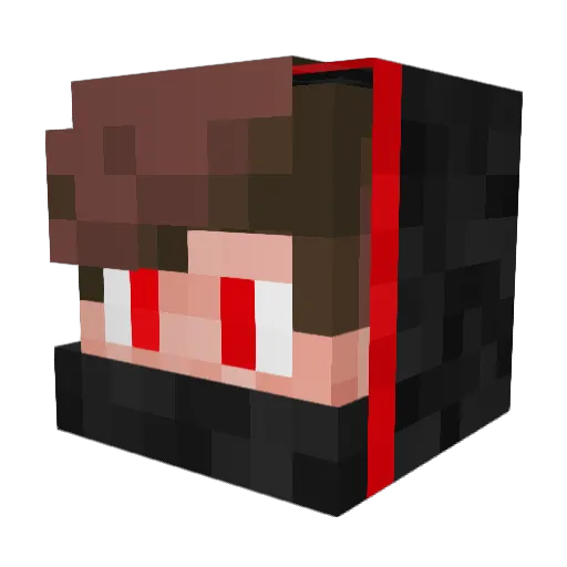 Sprocket9537 Minecraft avatar head, 3D render