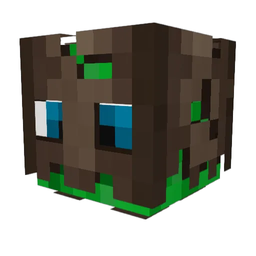 Sprosse_ Minecraft avatar head, 3D render