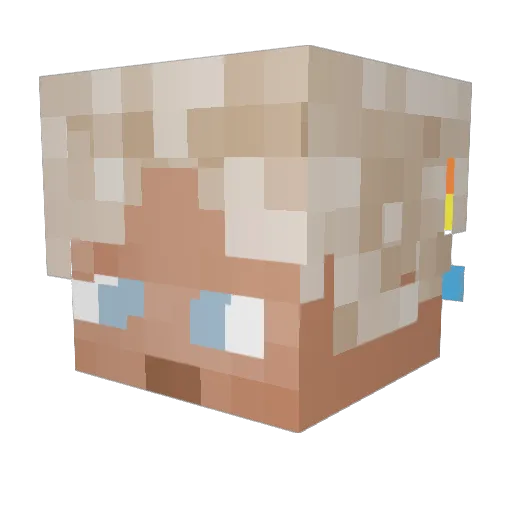 Sprsl_787 Minecraft avatar head, 3D render