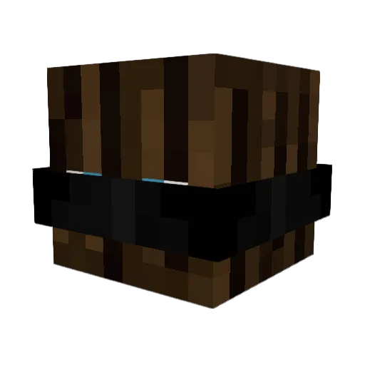 Sprucehere Minecraft avatar head, 3D render