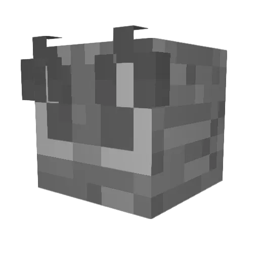 Sprucwood Minecraft avatar head, 3D render