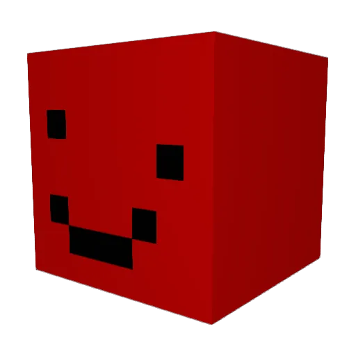 Sprumm Minecraft avatar head, 3D render
