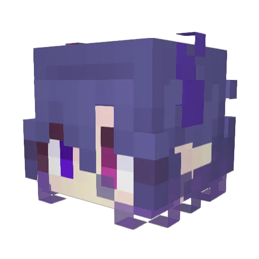 Sprute001_UwU Minecraft avatar head, 3D render