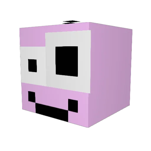 Spruz1000 Minecraft avatar head, 3D render