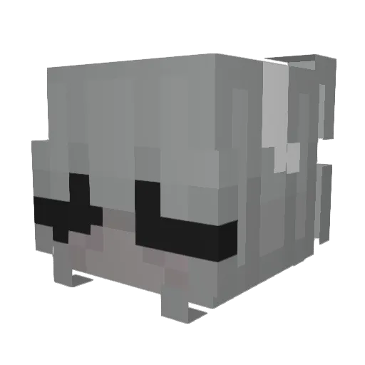 SprytnyBekon Minecraft avatar head, 3D render