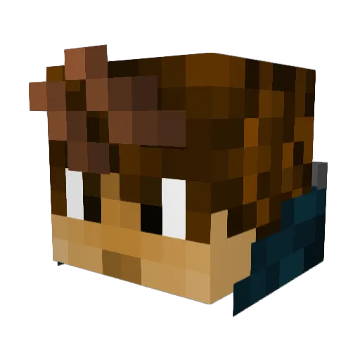 Spryy13 Minecraft avatar head, 3D render
