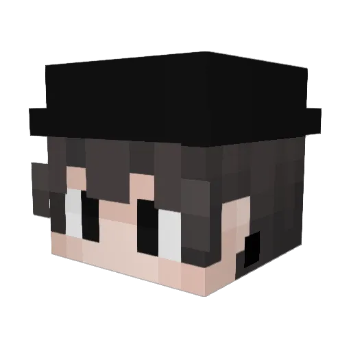 SptyX Minecraft avatar head, 3D render