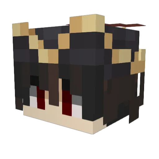Spubby424 Minecraft avatar head, 3D render