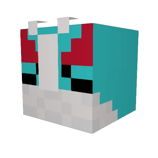 Spuck__ Minecraft avatar head, 3D render