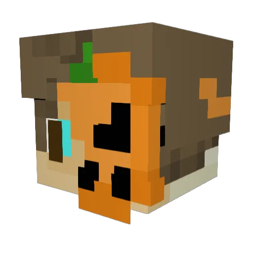 Spuckys88 Minecraft avatar head, 3D render