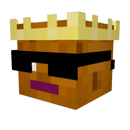 SpudSwag Minecraft avatar head, 3D render