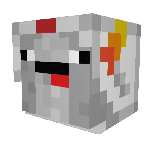 Spud_man00 Minecraft avatar head, 3D render