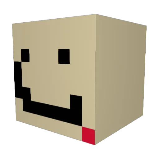 SpuddyLIVE Minecraft avatar head, 3D render