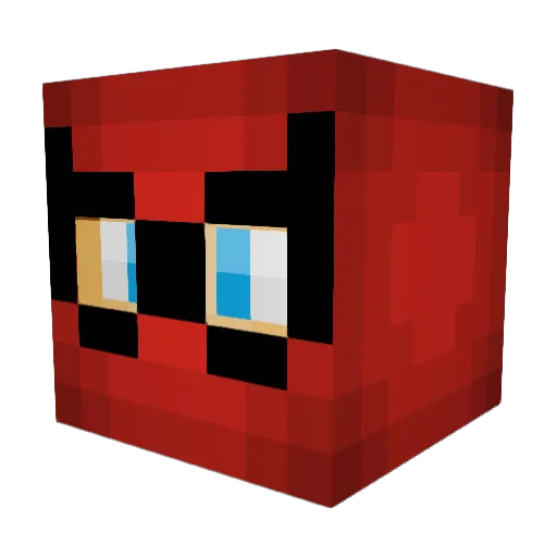 Spuderman2 Minecraft avatar head, 3D render