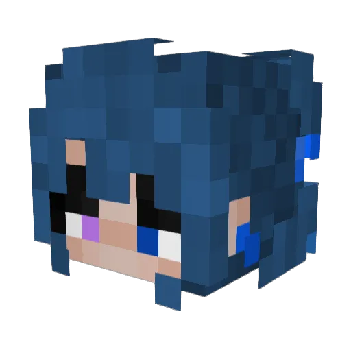 Spudles0 Minecraft avatar head, 3D render