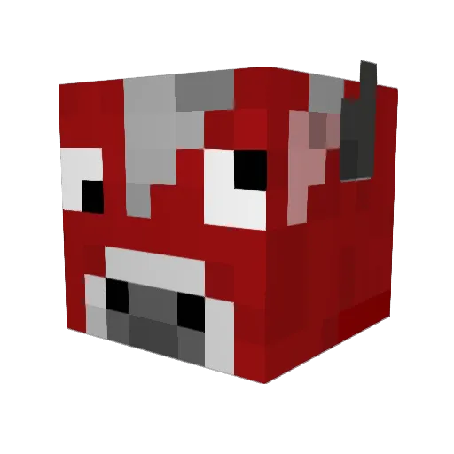 Spudnick3490 Minecraft avatar head, 3D render