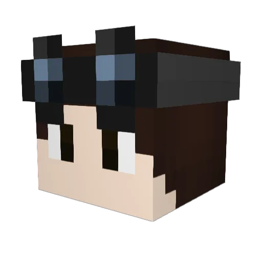 Spudsicle Minecraft avatar head, 3D render