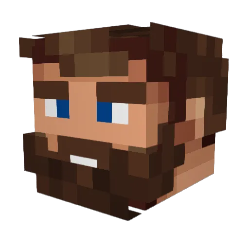 Spudzinator Minecraft avatar head, 3D render