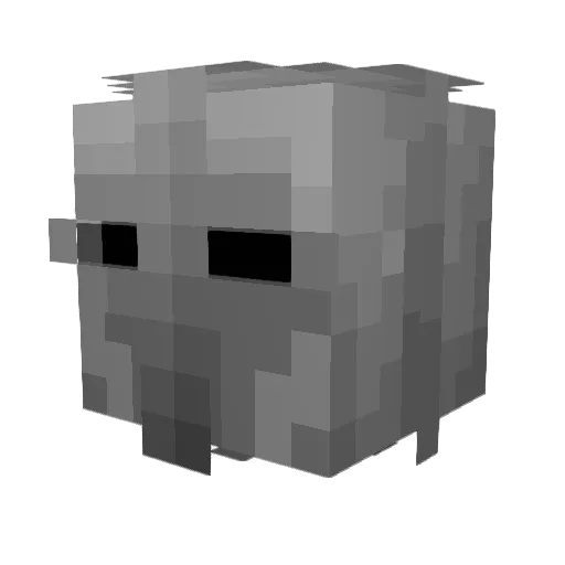 Spuggers37 Minecraft avatar head, 3D render