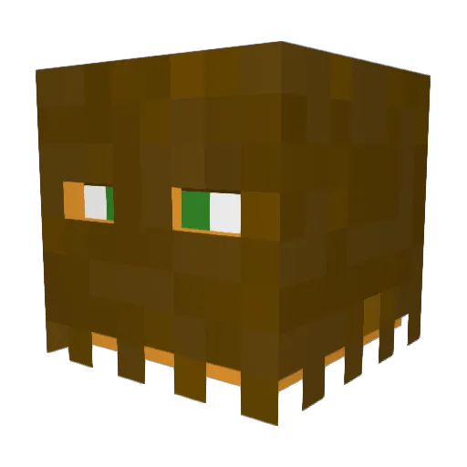 Spuj Minecraft avatar head, 3D render