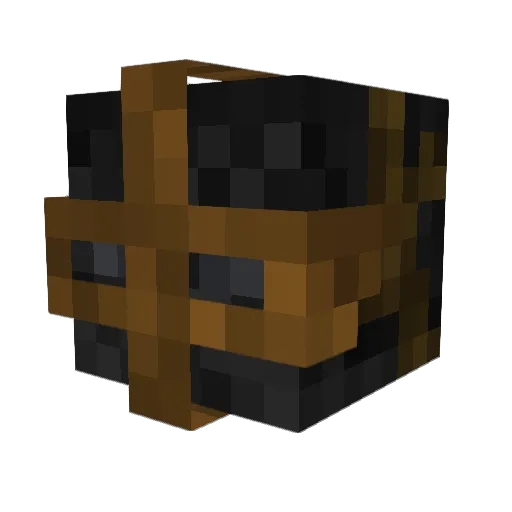 Spulunker Minecraft avatar head, 3D render