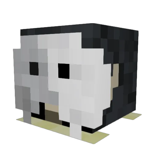 SpunkGulper Minecraft avatar head, 3D render