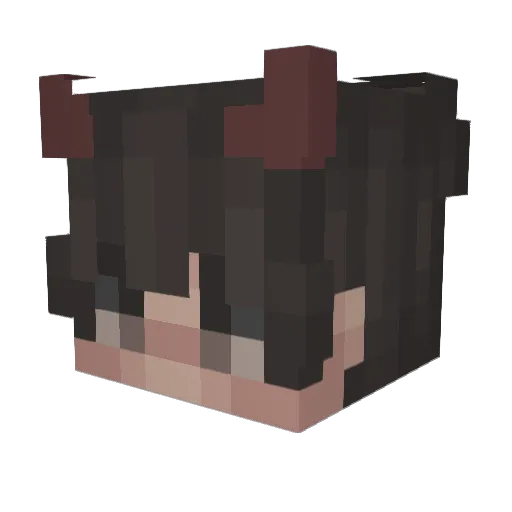 Spunky01 Minecraft avatar head, 3D render