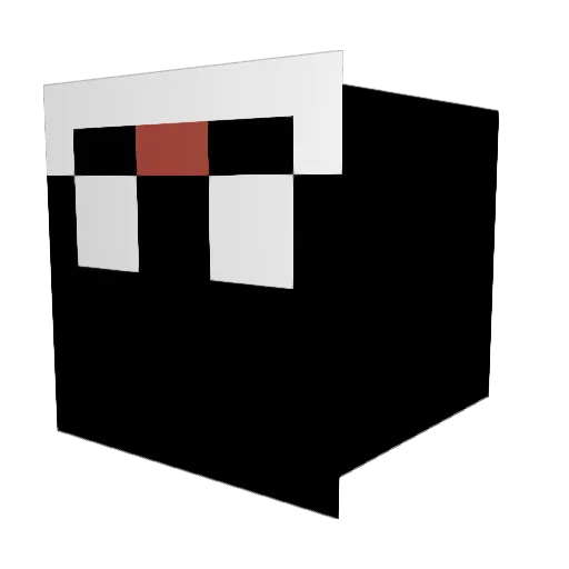 SpunnIK Minecraft avatar head, 3D render