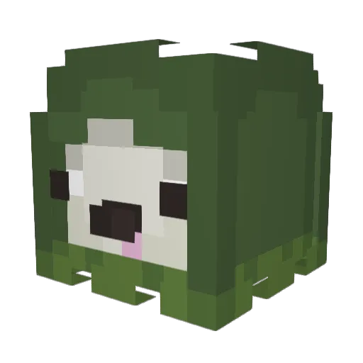 Spuuuni Minecraft avatar head, 3D render