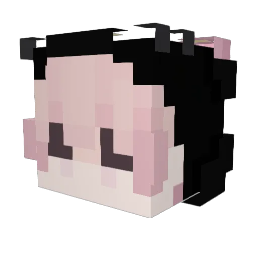 Spuuuuuuuuuuuunk Minecraft avatar head, 3D render