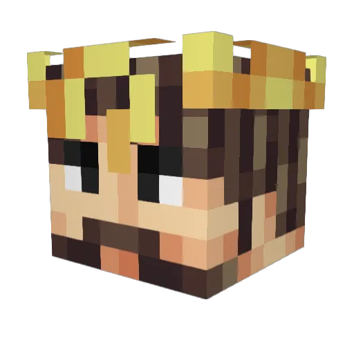 Spuzza01 Minecraft avatar head, 3D render