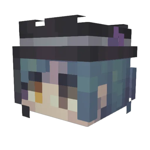 Spwify Minecraft avatar head, 3D render