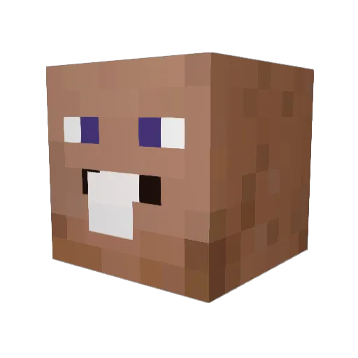 Spwl Minecraft avatar head, 3D render