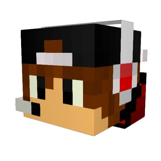 SpxPlayzHD Minecraft avatar head, 3D render