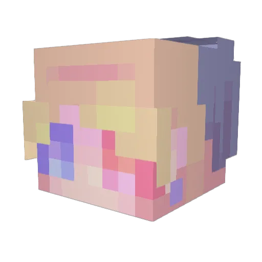 Spxcetrxsh_7 Minecraft avatar head, 3D render