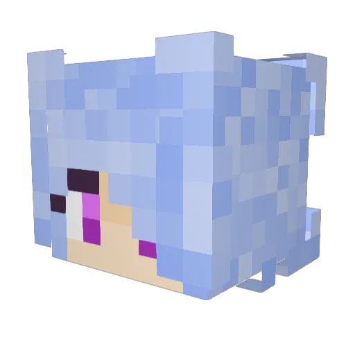 SpxctraMC Minecraft avatar head, 3D render