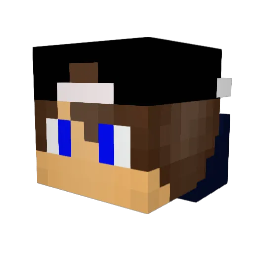 Spy021 Minecraft avatar head, 3D render