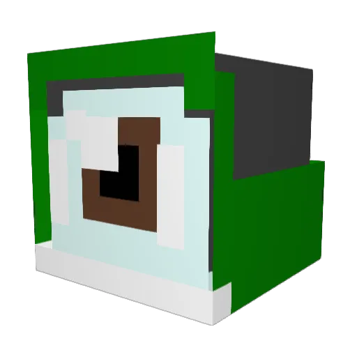 Spy1ngEye Minecraft avatar head, 3D render