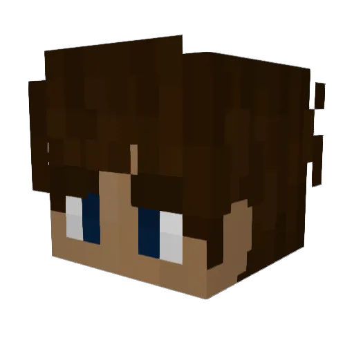 Spy73 Minecraft avatar head, 3D render