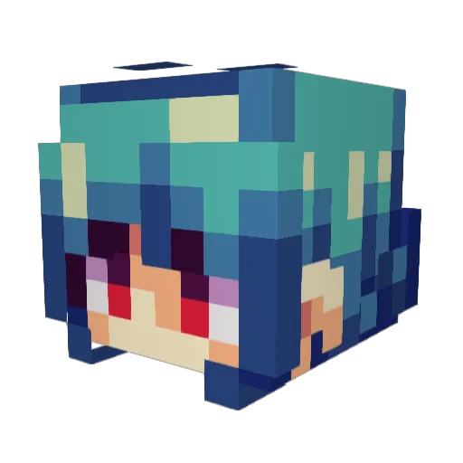 SpyCortez Minecraft avatar head, 3D render