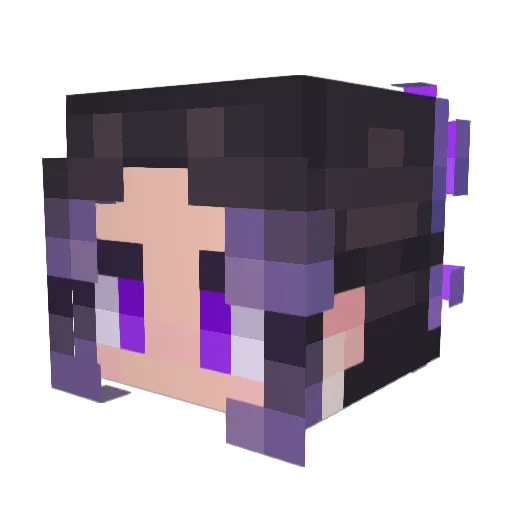 SpyKids3GameOver Minecraft avatar head, 3D render