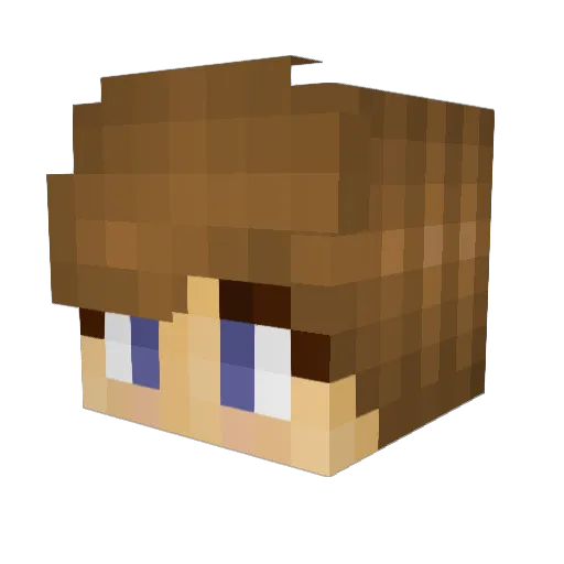 SpyMan Minecraft avatar head, 3D render